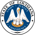 Louisiana state seal.
