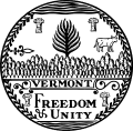 Vermont State seal.