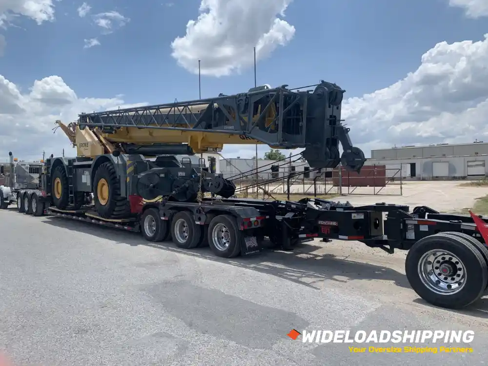 2015 Grove RT890E rough terrain crane operating in San Diego, CA