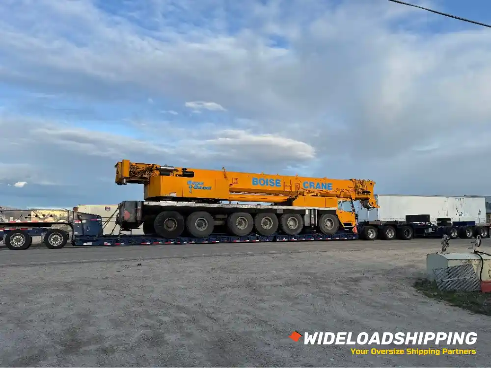 Hauling a rented crane to St. Petersburg, FL
