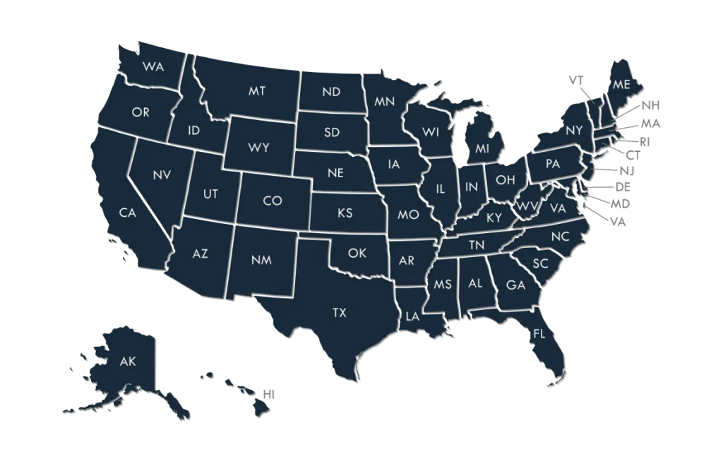 Map of the United States