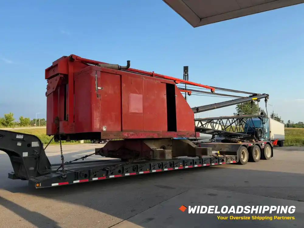Transporting a Link belt 338 crane